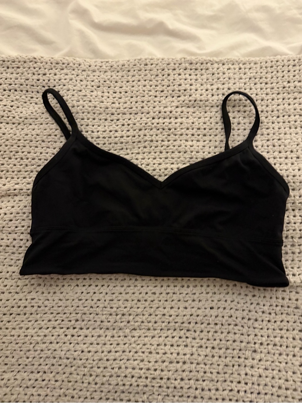 lululemon athletica Black Thin-Strap Bralette